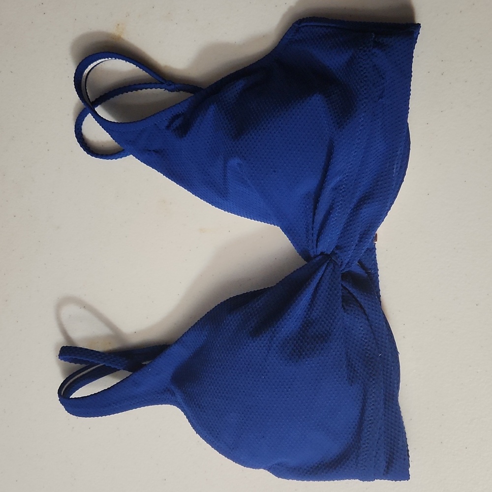 Shade & Shore Blue Bikini Top